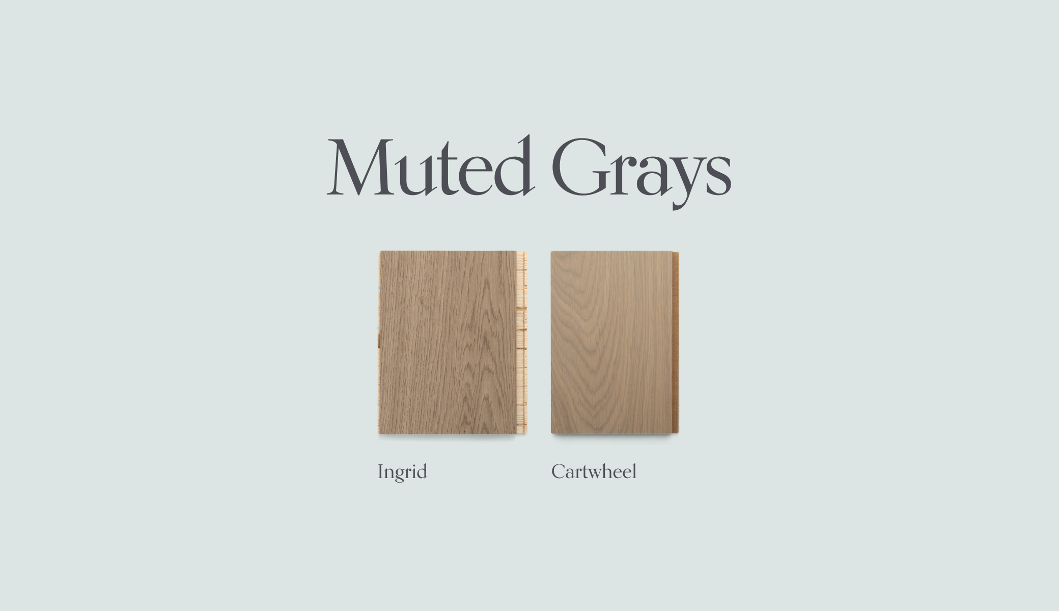 muted gray hardwood floors by Stuga