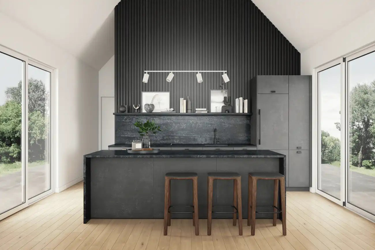 FORM kitchen with modern hardwood flooring