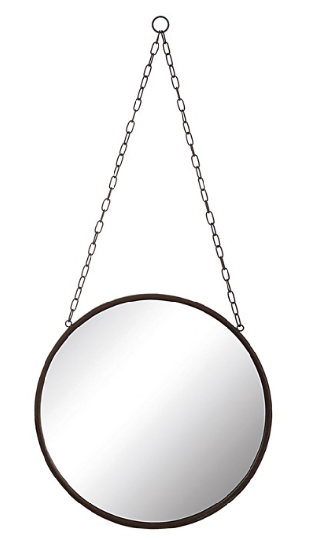 Round Framed Mirror