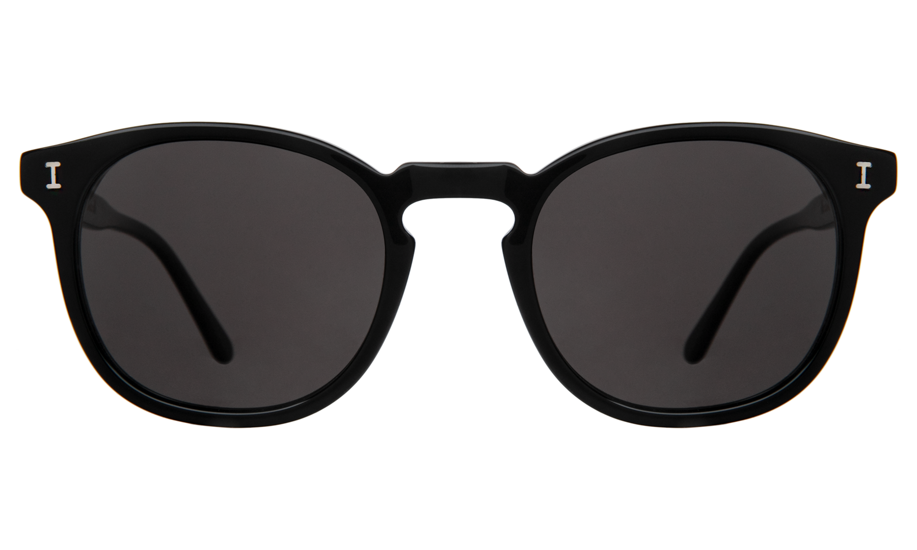 illesteva Eldridge Sunglasses in Black/Grey Flat