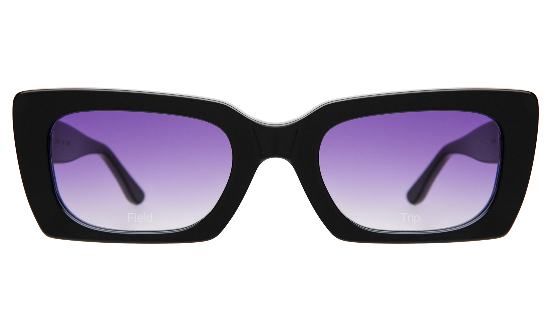 Field Trip x illesteva Sunglasses in Black/Purple Flat Gradient