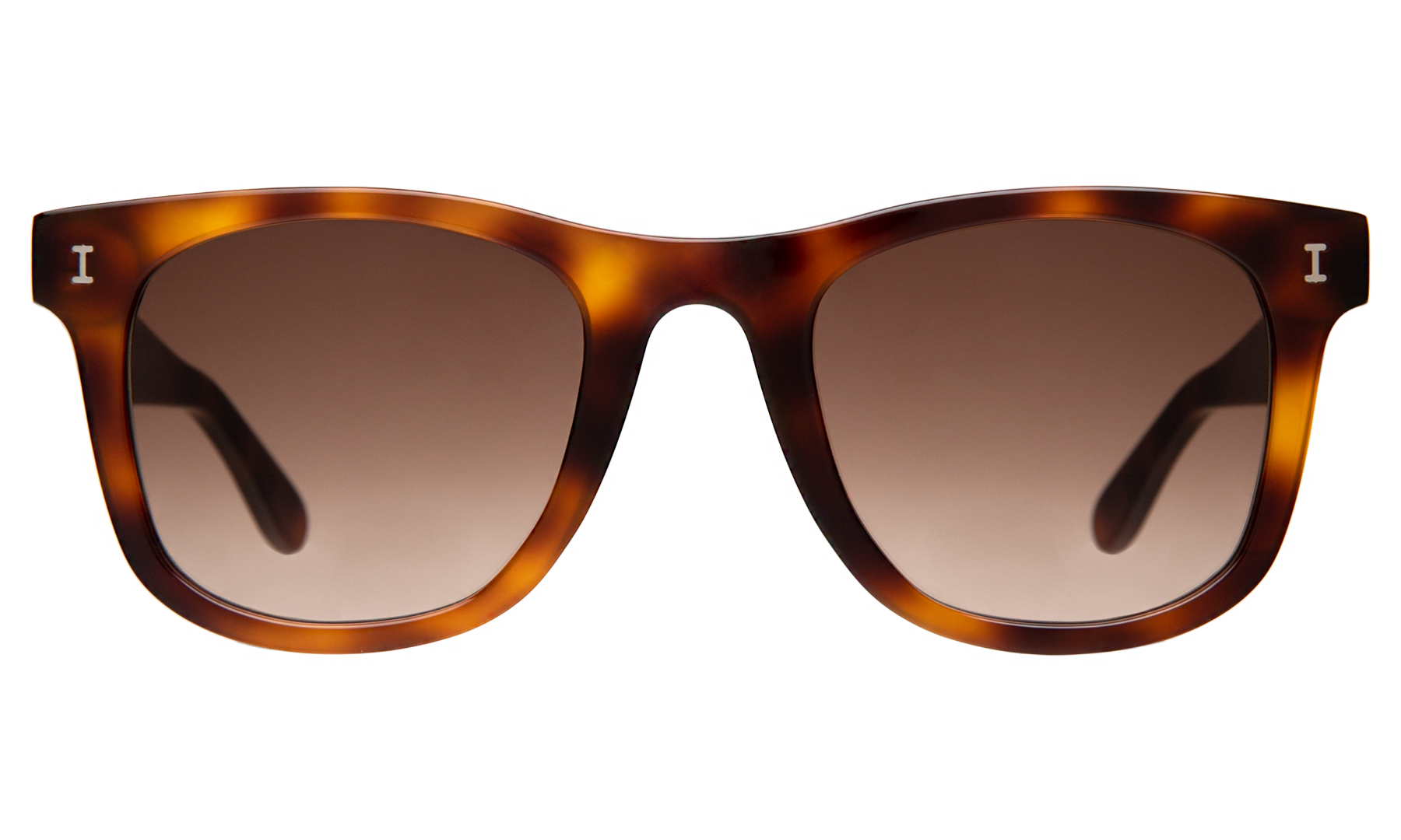 illesteva James Sunglasses in Havana/Brown Gradient