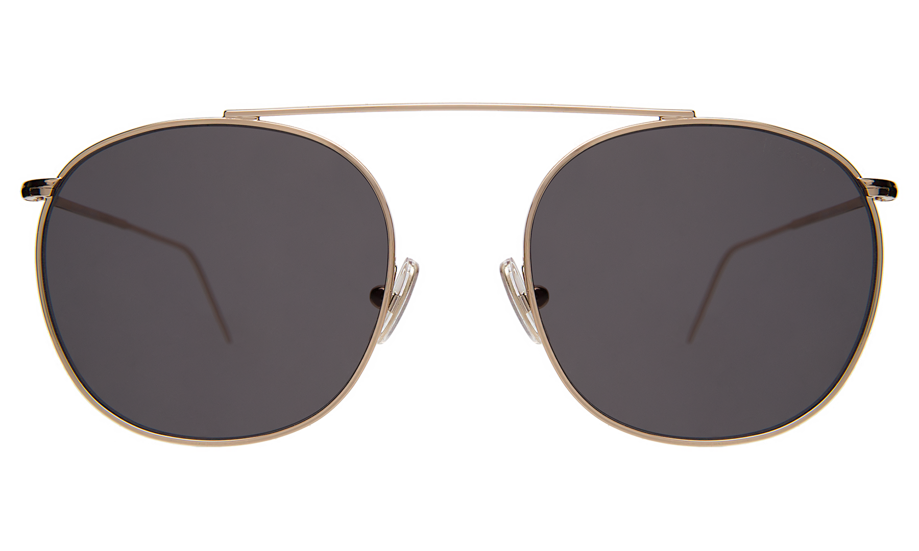 illesteva Mykonos II Sunglasses in Rose Gold/Grey Flat