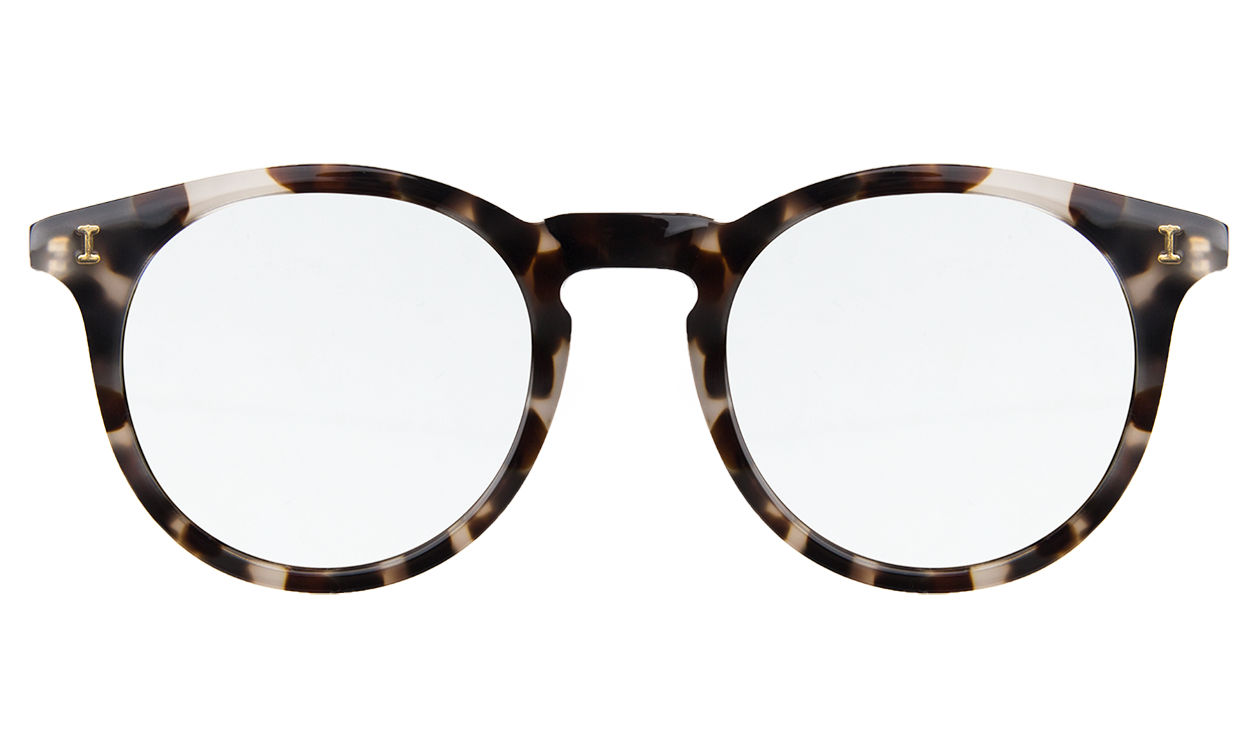 illesteva Sterling Sunglasses in White Tortoise/Silver Flat Mirror