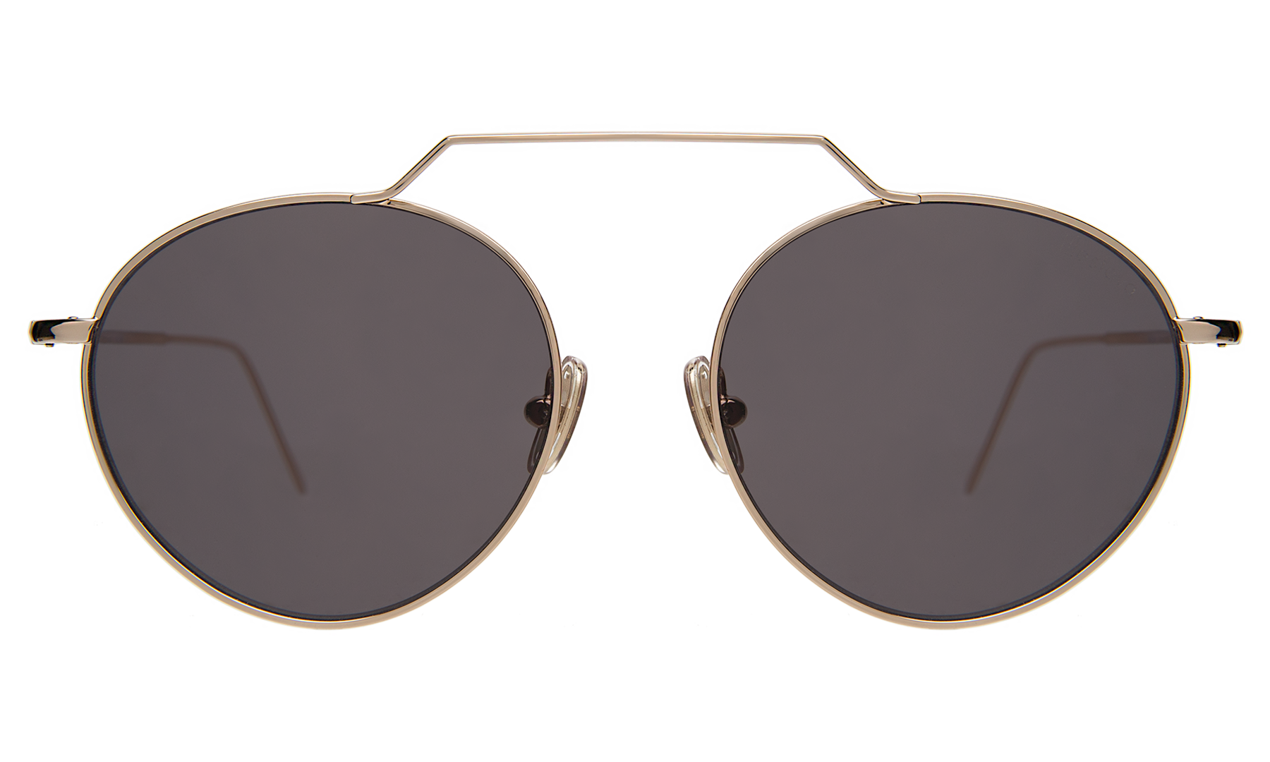 illesteva Wynwood II Sunglasses in Rose Gold/Grey Flat