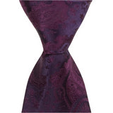 L6 - Wine Paisley Neck Tie