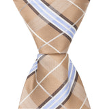 XN26 - Brown with Blue and White Plaid