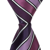 XL17 - Multi Purple with Small White Stripes