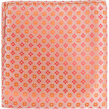 O3 PS - Orange with flowers - Matching Pocket Square