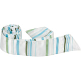 W3-HT - White w/Blue & Green Stripes