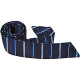 B11-HT - Navy with Stripes Hair Tie