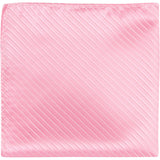 P1 PS - Baby Pink Pinstripe Matching Pocket Square