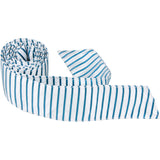 B13-HT - White with Blue Stripes Matching Hair Tie