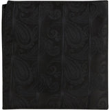 K2 PS - Black Paisley - Matching Pocket Square