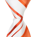 XO11 - White with Orange Stripes