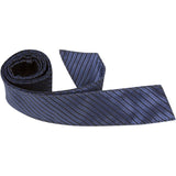 B4-HT - Midnight Blue w/Small Black Stripes Hair Tie