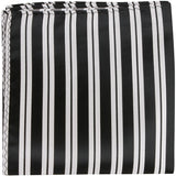 K3 PS - Black with white stripes - Matching Pocket Squares