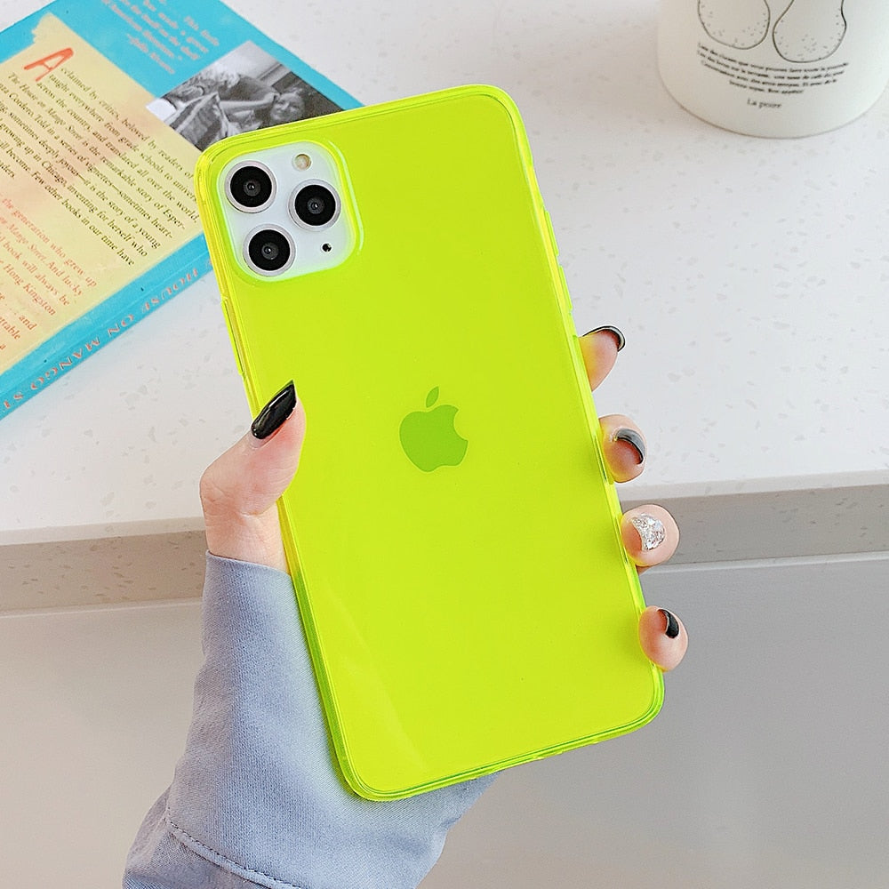 Neon Transparent Iphone Case Mermaid Case