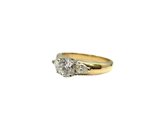 Golden Anvil Jewelers | 14Kt Yellow Gold Diamond Engagement Ring