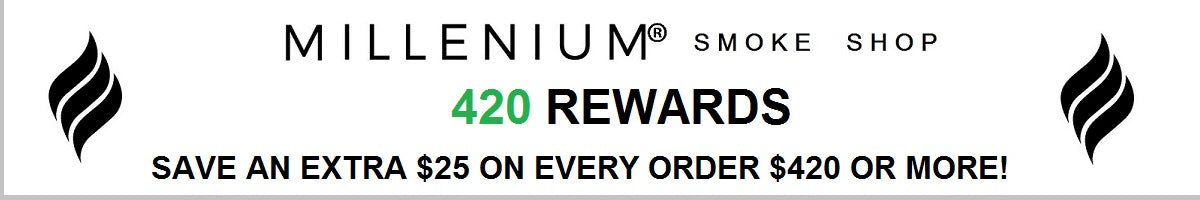 MIllenium smoke shop 420 rewards program save $25