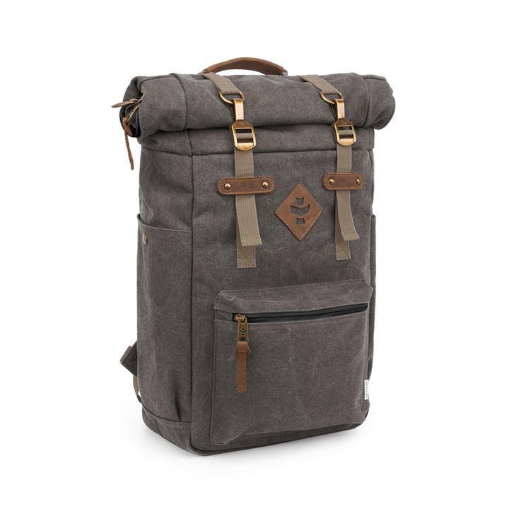 Revelry Drifter Ash Smell Proof Rolltop Backpack Lowest Price at Millenium Smoke Shop