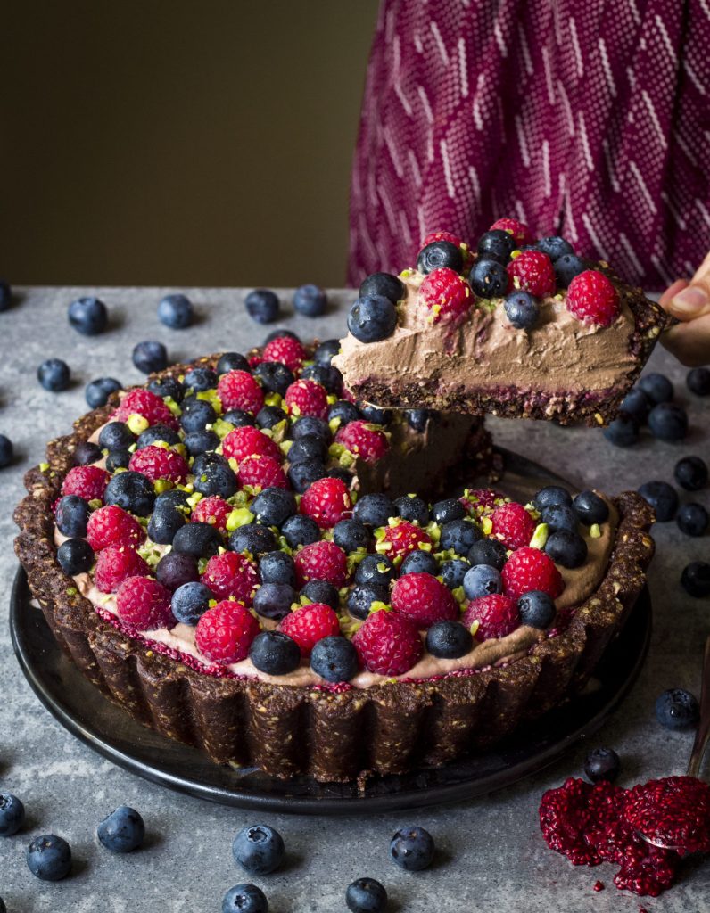 chocolate berry tart