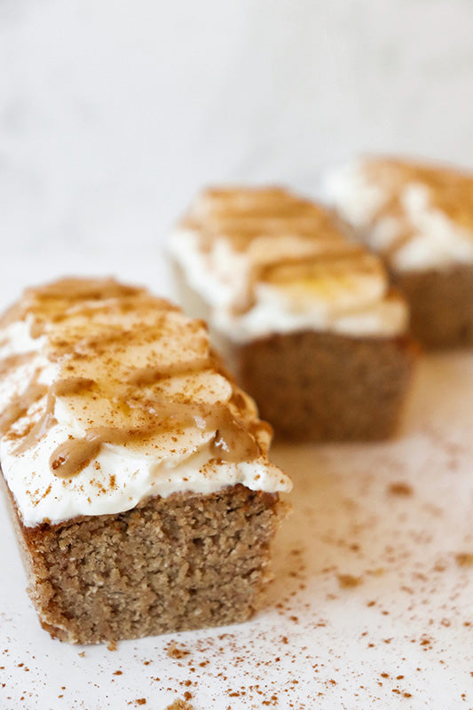 mini vegan banana bread muffins healthy protein snack