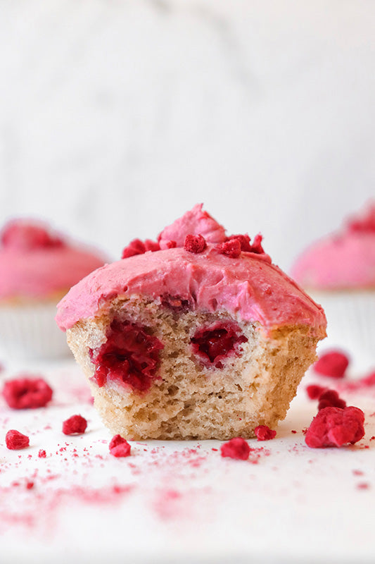 Raspberrry Coconut Cupcakes