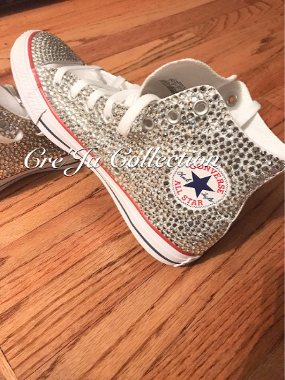 diamond converse bling shoes