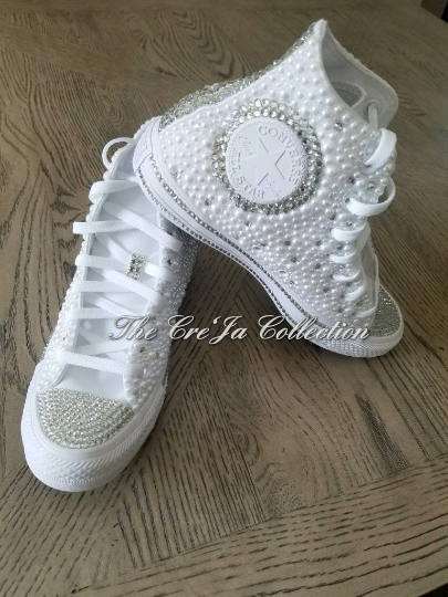 white bride converse