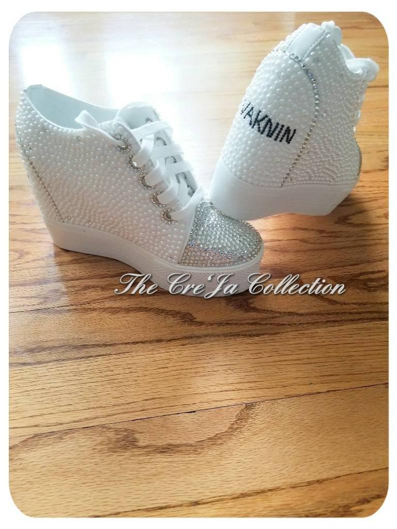 converse bling wedding shoes