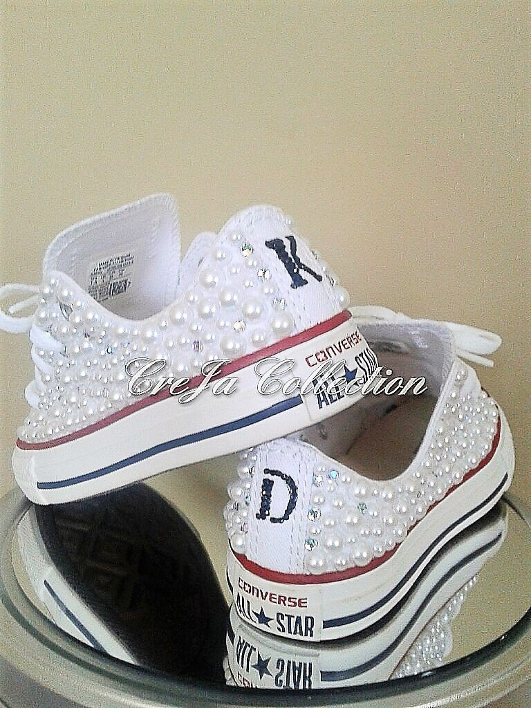 personalized converse wedding shoes