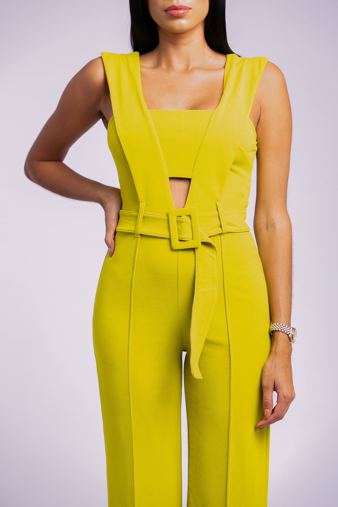 neon lime playsuit