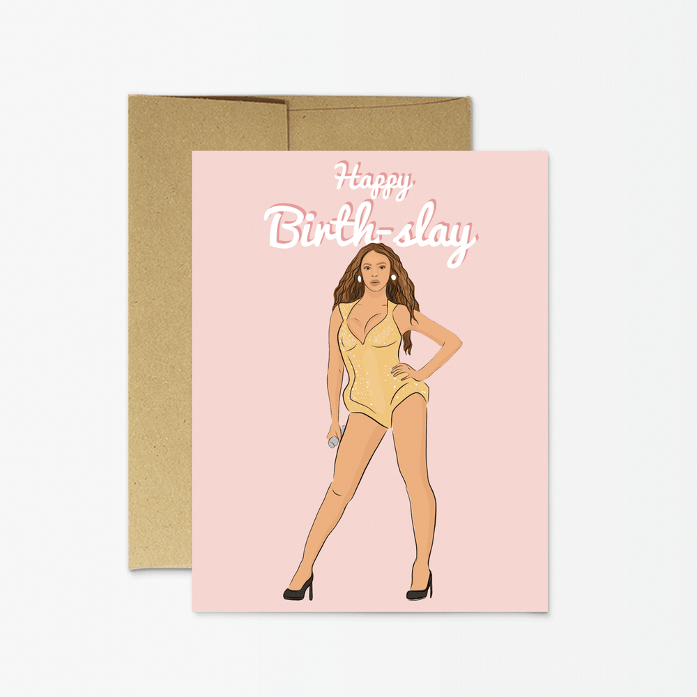 beyonce themed birthday card