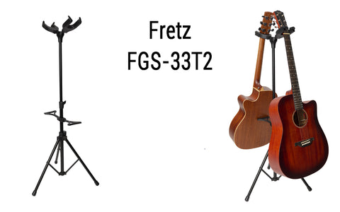 fretz dual guitar stand