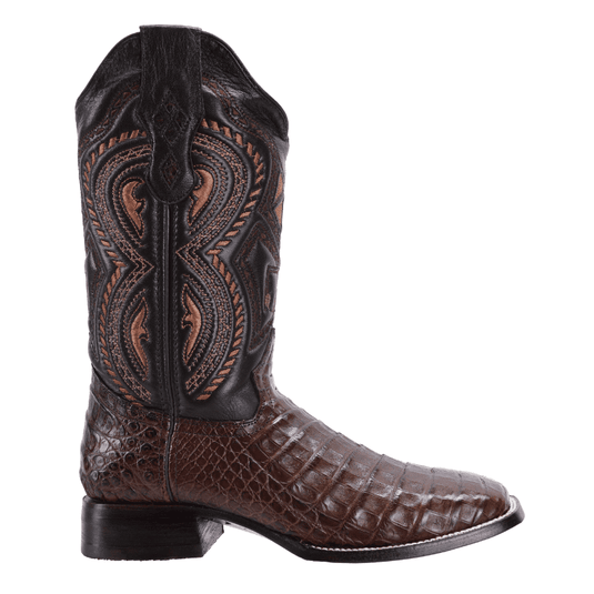 JB706 Square Toe Rodeo Boot Caiman Original Leather Brown – Joe Boots