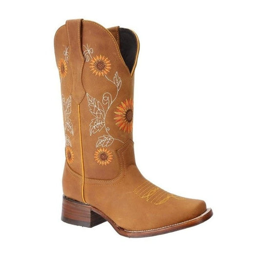 amistad conductor Herencia JB15-05 Honey Boots with sunflowers | Botas para Mujer | Joe Boots