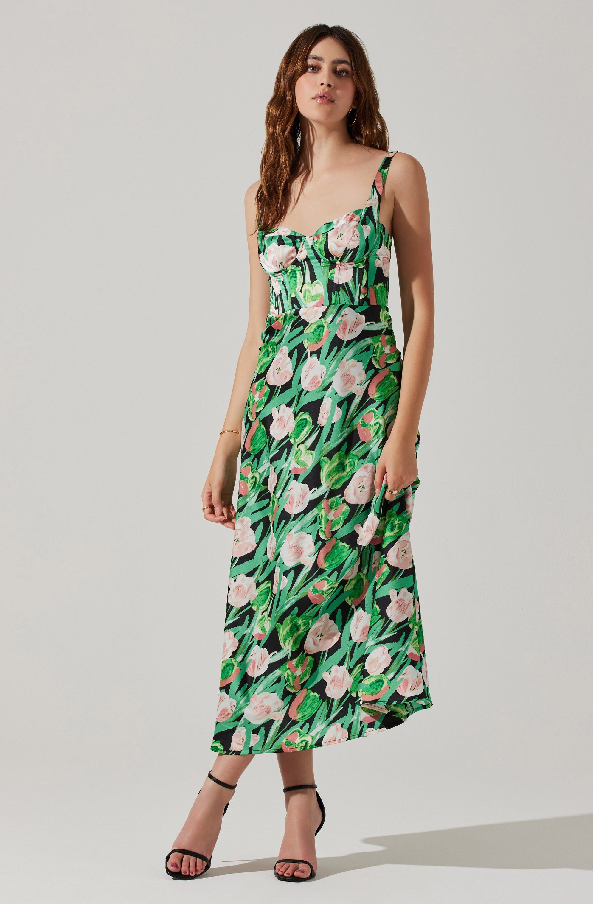 Sivana Halter Maxi ASTR The Neck – Label Floral Dress