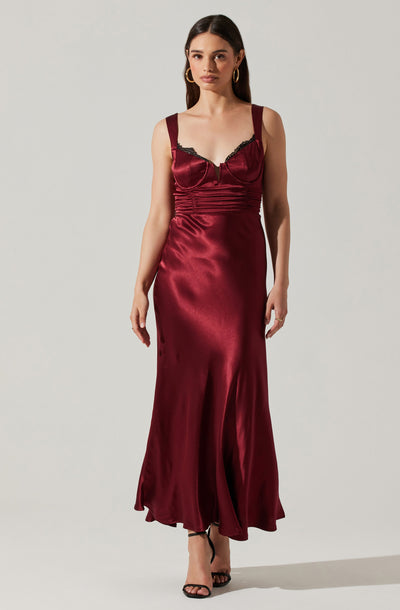 Stella Ruched Halter Maxi Dress – ASTR The Label