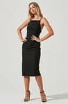 Ruched Slit Bodycon Dress by Astr The Label