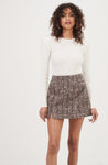 Christa Plaid Mini Skirt
