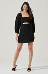 Cutout Wrap Smocked Dress by Astr The Label