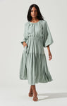 Modest Collared Tiered Cutout Dress by Astr The Label