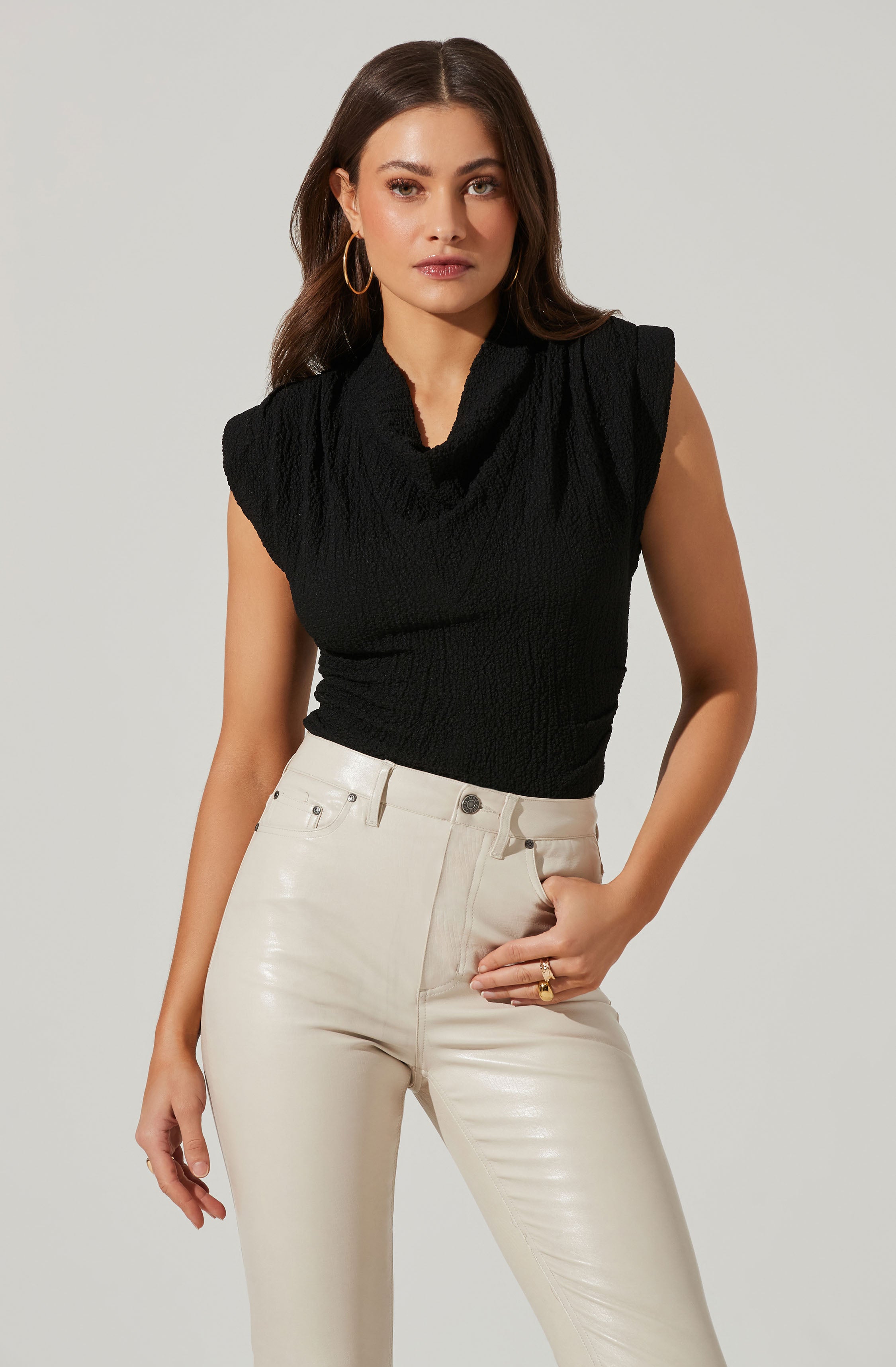Cowl Neck Sleeveless Top – ASTR The Label