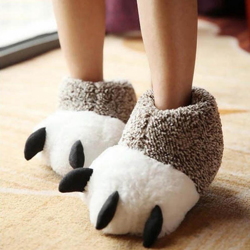 fluffy slippers for