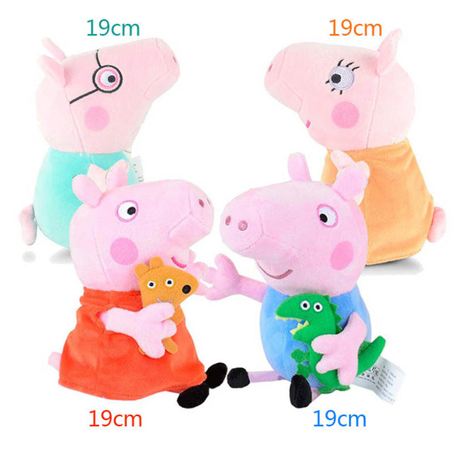 peppa pig family soft toys