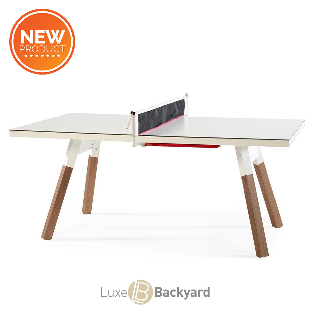 You And Me Small Modern Ping Pong Table White By Rs Barcelona Luxebackyard