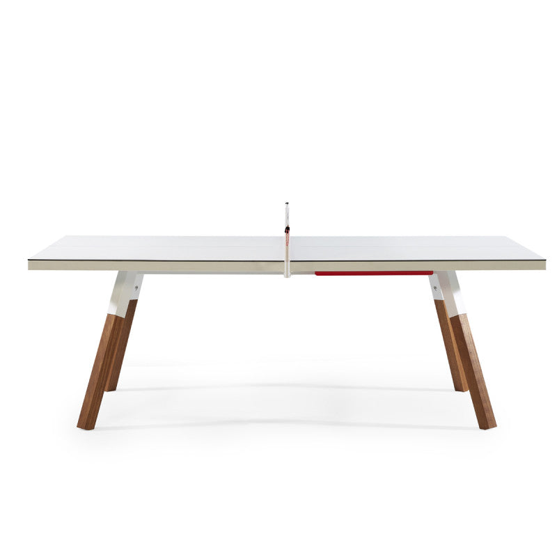 You And Me Small Modern Ping Pong Table White By Rs Barcelona Luxebackyard