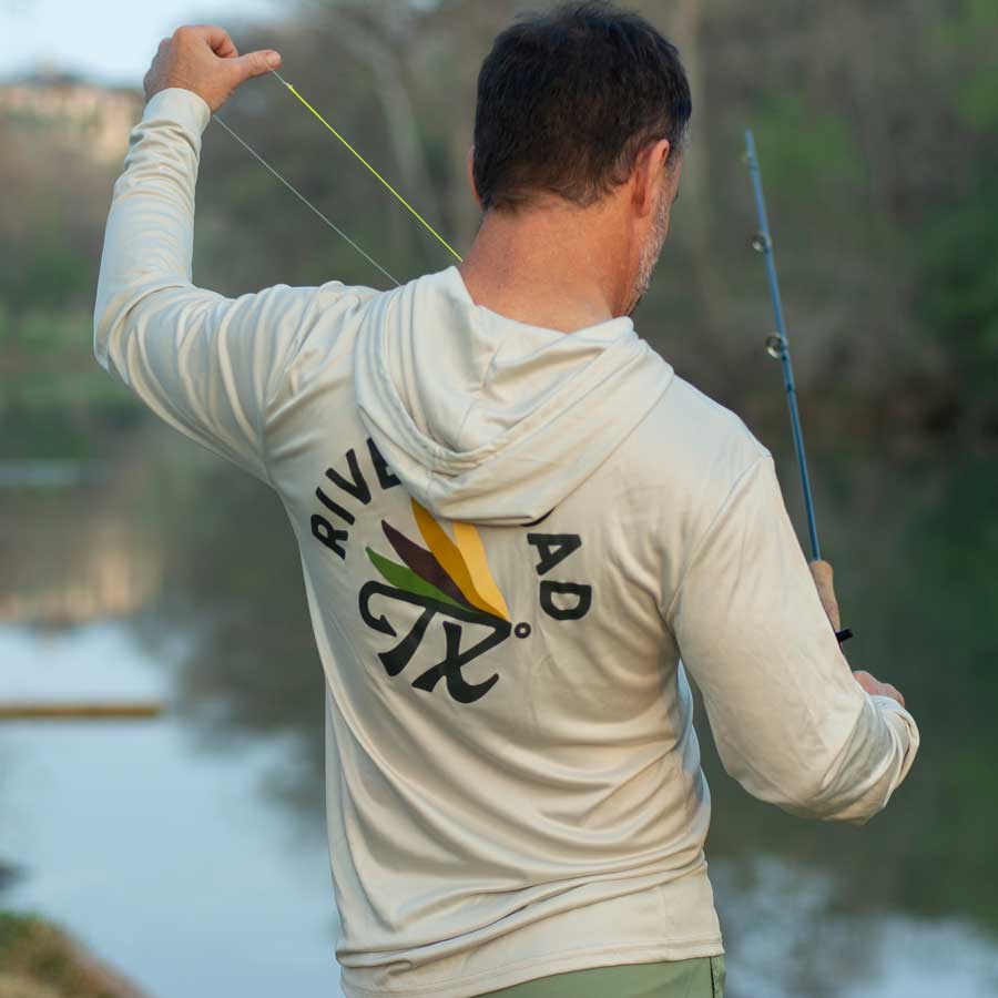 River Road Clothing TX Fly Fishing UPF Hoodie S
