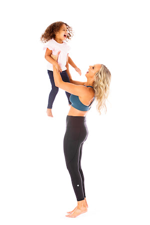 Laura Berens of Love and Fit Activewear with her daughter